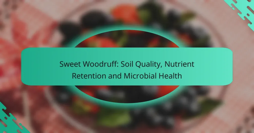 Sweet Woodruff: Soil Quality, Nutrient Retention and Microbial Health