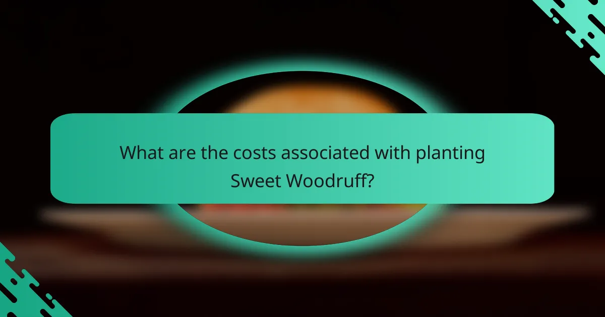 What are the costs associated with planting Sweet Woodruff?